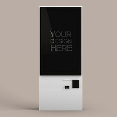 PSD 편집이미지 사람없음 한개 3D소스 3D 입체 디지털합성 오브젝트 주문 무인 무인기계 무인화 오브제 키오스크 목업 편집소스 블랙미러 편집3D 1 스크린 파일형식