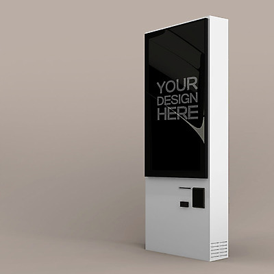 PSD 편집이미지 사람없음 한개 3D소스 3D 입체 디지털합성 오브젝트 주문 무인 무인기계 무인화 오브제 키오스크 목업 편집소스 블랙미러 편집3D 1 스크린 파일형식