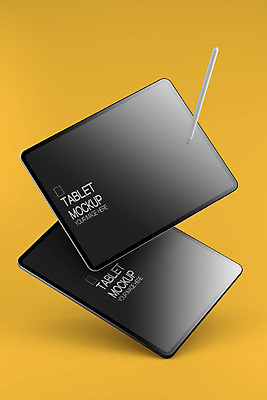 PSD 편집이미지 사람없음 스마트기기 태블릿 3D소스 3D 두개 입체 디지털합성 오브젝트 오브제 키오스크 터치펜 목업 편집소스 블랙미러 편집3D 2 전자제품 펜 스크린 파일형식