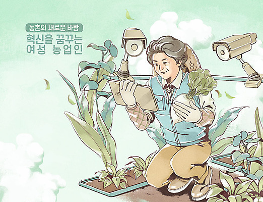 전신 PSD 식물 구름 여자 노년 장갑 농업 일러스트 하늘 한명 미소 들기 태블릿 농부 유기농 밀짚모자 여자한명만 스마트팜 국내일러스트 자연요소 직업 모자_잡화 1 웰빙 잡화 산업 모션 표정 사람 성인 전자제품 스마트기기 농장 여자만 파일형식