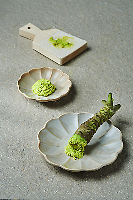 포토 JPG 스튜디오촬영 그릇 접시 채소 식재료 회색배경 실내 사람없음 회색 소스 고추냉이 강판 생와사비 국내포토 식기 컬러 백그라운드 내부 양념 파일형식