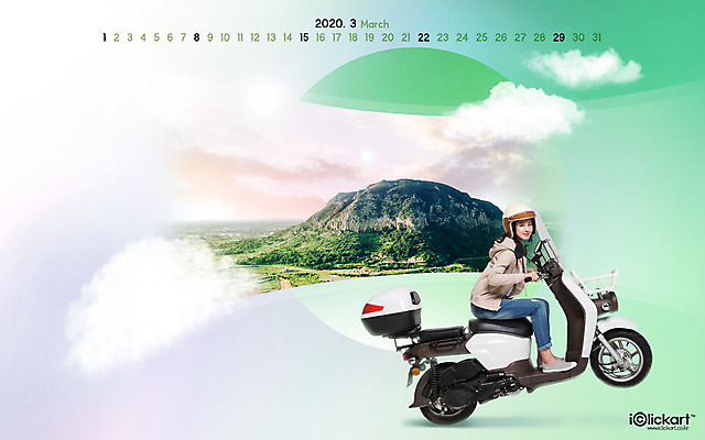 JPG 월페이퍼 바탕화면 3월 날짜 파일형식