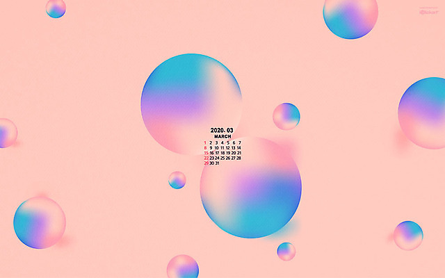 JPG 월페이퍼 바탕화면 3월 날짜 파일형식