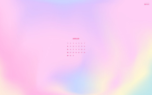 JPG 월페이퍼 바탕화면 3월 날짜 파일형식