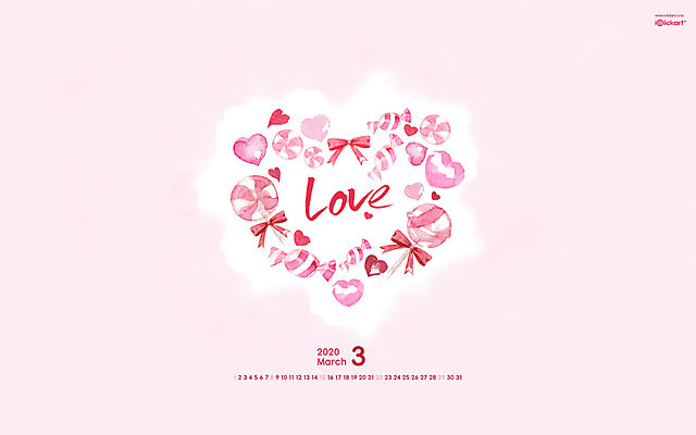 JPG 월페이퍼 바탕화면 3월 날짜 파일형식