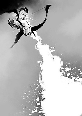 PSD 남자 일러스트 캘리그라피 붓터치 화살 한명 사람 성인 당기기 목표 결심 활 번짐 조준 활시위 남자한명만 국내일러스트 1 컨셉 모션 남자만 파일형식 효과