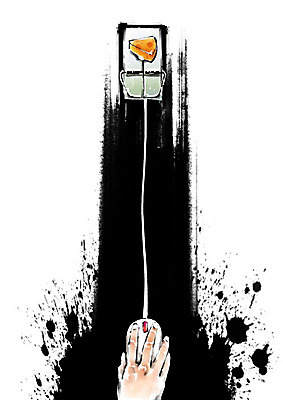 PSD 손 일러스트 캘리그라피 붓터치 치즈 한명 사람 신체부위 마우스 사회 범죄 범죄인 도둑 사이버 번짐 온라인 덫 해킹 해커 사이버범죄 국내일러스트 1 유제품 컴퓨터용품 공동체 파일형식 효과