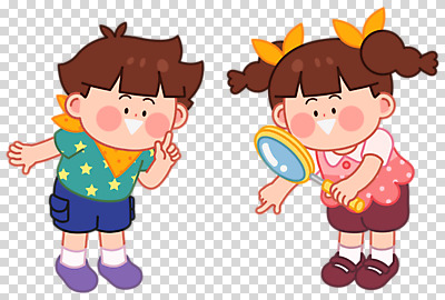 전신 편집 편집이미지 여자 어린이교육 교육 남자 어린이 돋보기 숙이기 서기 미소 누끼 두명 유치원 PNG 어린이만 편집소스 포즈 모션 표정 사람 파일형식