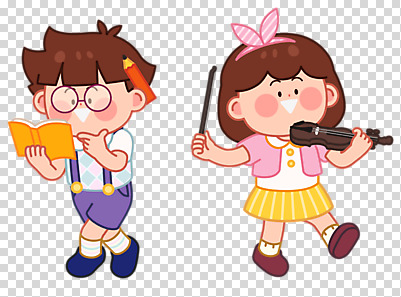 전신 편집 편집이미지 여자 어린이교육 교육 남자 어린이 악기 연주 서기 미소 누끼 두명 책 연필 유치원 읽기 바이올린 PNG 어린이만 편집소스 음악 모션 현악기 학용품 표정 사람 필기구 파일형식