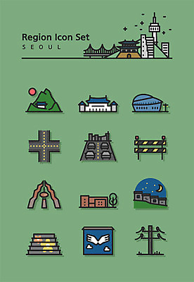 아이콘 공원 도로 서울 사람없음 초록색 세트 교차로 라인아이콘 벽화 고성 러시아워 사차선 청와대 벽화마을 2D아이콘 AI파일 공공시설 길 컬러 교통 교통시설 한국 마을 그림 파일형식 벡터