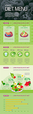 다이어트 채소 일러스트 그래프 사람없음 초록색 연두색 건강관리 인포그래픽 샐러드 식단 국내일러스트 AI파일 음식 컬러 건강 관리 파일형식 벡터