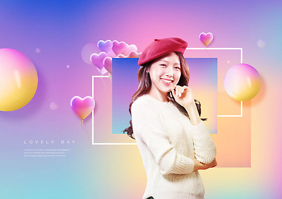 PSD 편집이미지 여자 데이이벤트 사랑 한명 미소 웃음 사람 20대 성인 컬러풀 한국인 하트풍선 의료성형뷰티 성인여자한명만 이미지편집 1 기념일 감정 컬러 표정 동양인 청년 하트 풍선 여자한명만 성인여자만 파일형식