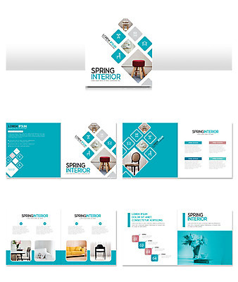 템플릿 ZIP 리플렛 가구 패턴 의자 팜플렛 사람없음 인테리어 소파 사각형 봄 민트색 인디자인 INDD 이미지템플릿 도형 디자인 계절 컬러 생활용품 무늬 파일형식