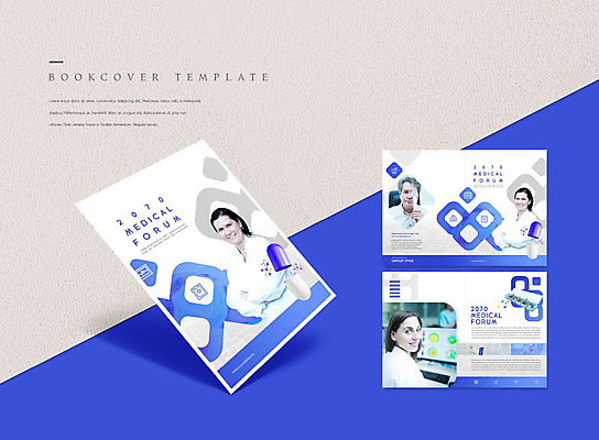PSD 외국인 템플릿 표지디자인 북디자인 출판디자인 여자 표지 남자 ZIP 내지 리플렛 중년 50대 북커버 의학 병원 한명 사람 팜플렛 여러명 성인 30대 파란색 알약 팔짱 의사 이미지템플릿 1 컬러 다수 모션 인종 장년 약 의료진 파일형식
