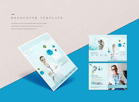 PSD 서양인 외국인 템플릿 표지디자인 북디자인 출판디자인 여자 표지 남자 ZIP 내지 리플렛 40대 중년 북커버 의학 병원 웃음 사람 팜플렛 여러명 20대 성인 파란색 팔짱 의사 이미지템플릿 컬러 다수 모션 표정 인종 청년 의료진 파일형식