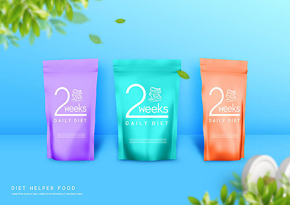 PSD 편집이미지 다이어트 나뭇잎 건강 사람없음 파란색 컬러풀 패키지 건강보조식품 이미지편집 컬러 잎 건강식품 파일형식