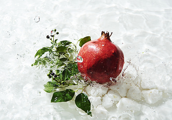 포토 JPG 스튜디오촬영 물결 백그라운드 과일 실내 사람없음 물 한개 조약돌 흰색 오브젝트 흰배경 석류 아이비 싱그러움 국내포토 자연요소 식물 1 컬러 내부 돌_바위 파일형식