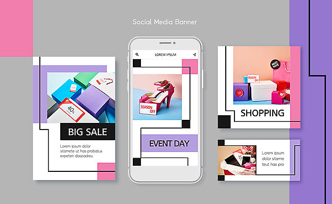 PSD 템플릿 배너템플릿 ZIP 구두 분홍색 웹템플릿 디자인시안 모바일 선물 이벤트 사람없음 선물상자 스마트폰 쇼핑 세트 쇼핑백 세일 보라색 모바일템플릿 모바일웹 소셜네트워크 소셜미디어 웹배너 모바일앱 SNS배너 모바일페이지 이미지템플릿 배너 컬러 신발 가방 핸드폰 스마트기기 상자 페이지 파일형식