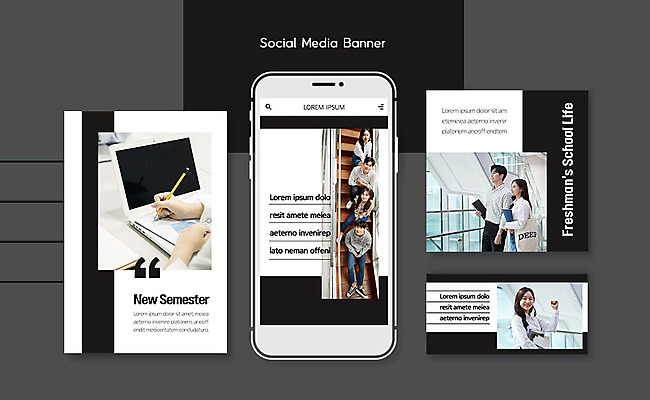 PSD 템플릿 배너템플릿 여자 교육 남자 ZIP 대학생 웹템플릿 디자인시안 모바일 사람 여러명 20대 스마트폰 세트 캠퍼스라이프 한국인 신학기 신입생 모바일템플릿 모바일웹 소셜네트워크 소셜미디어 웹배너 성인만 모바일앱 SNS배너 모바일페이지 이미지템플릿 학생 라이프스타일 배너 다수 동양인 청년 핸드폰 스마트기기 페이지 파일형식
