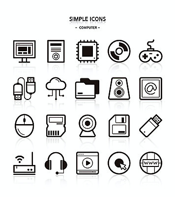 아이콘 인터넷 사람없음 컴퓨터 헤드폰 스피커 CD 마우스 이메일 플로피디스크 게임기 USB 심플아이콘 폴더 영상 클릭 본체 케이블선 클라우드서비스 SD카드 공유기 램 캠 2D아이콘 AI파일 음향기기 전자제품 카메라 컴퓨터용품 전선 서비스 파일 메모리 파일형식 벡터