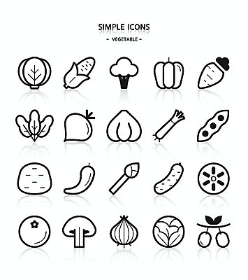 아이콘 토마토 채소 고추 양파 피망 오이 감자 옥수수 사람없음 버섯 당근 상추 브로콜리 배추 심플아이콘 양배추 대추 파 강낭콩 2D아이콘 AI파일 콩 곡류 뿌리채소 파일형식 벡터