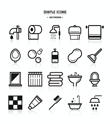 아이콘 욕조 사람없음 수건 거품 거울 화장지 칫솔 타일 세면대 심플아이콘 수도꼭지 화장실 비누 샤워기 치약 변기 샴푸 뚫어뻥 샤워커튼 소변기 휴지걸이 2D아이콘 AI파일 위생용품 커튼 걸이 파일형식 벡터