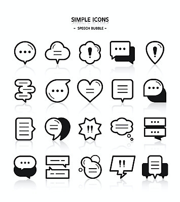 모양 아이콘 말풍선 커뮤니케이션 대화 사람없음 말_대화 느낌표 심플아이콘 2D아이콘 AI파일 기호 말하기 파일형식 벡터