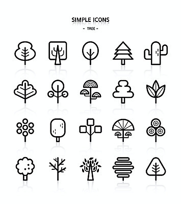 나무 아이콘 단풍나무 선인장 사람없음 크리스마스트리 소나무 심플아이콘 나무모양 2D아이콘 AI파일 모양 식물 단풍 크리스마스 파일형식 벡터