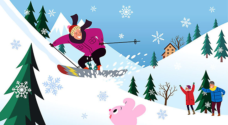 전신 여자 할아버지 노년 남자 할머니 겨울 일러스트 겨울스포츠 사람 성인 취미 세명 기쁨 눈 토끼 스노우보드 침엽수 활강 노인만 설산 노노족 국내일러스트 AI파일 자연요소 나무 라이프스타일 계절 감정 스포츠 포유류 날씨 산 반려동물 보드_스포츠 신조어 성인만 파일형식 벡터