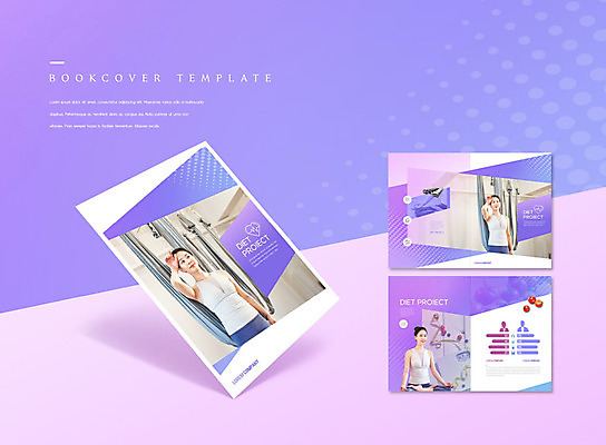 PSD 템플릿 표지디자인 북디자인 출판디자인 여자 표지 ZIP 내지 리플렛 다이어트 북커버 사람 팜플렛 20대 성인 세명 운동복 운동 운동기구 보라색 아령 한국인 즐거움 필라테스 성인여자만 이미지템플릿 옷 감정 컬러 건강 동양인 청년 헬스 여자만 성인만 파일형식