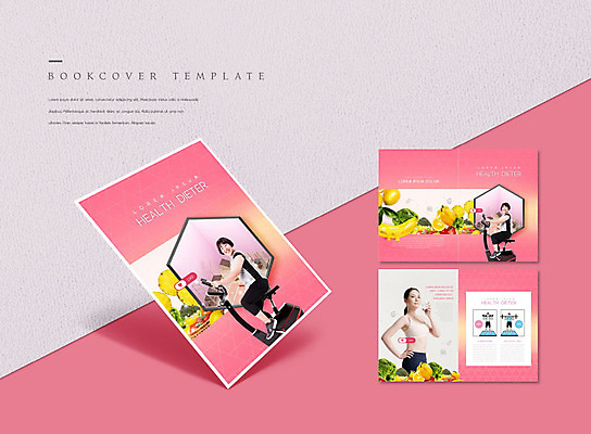 전신 PSD 템플릿 여자 ZIP 분홍색 다이어트 채소 북커버 과일 건강 한명 사람 20대 성인 세명 운동 자전거 한국인 성인여자만 이미지템플릿 1 컬러 동양인 청년 바이크 여자만 성인만 파일형식