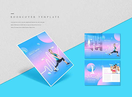 전신 PSD 서양인 외국인 템플릿 표지디자인 북디자인 출판디자인 여자 표지 남자 ZIP 내지 리플렛 분홍색 다이어트 북커버 건강 사람 팜플렛 여러명 20대 성인 파란색 운동 헬스 한국인 런지 성인만 이미지템플릿 컬러 다수 동양인 인종 청년 파일형식