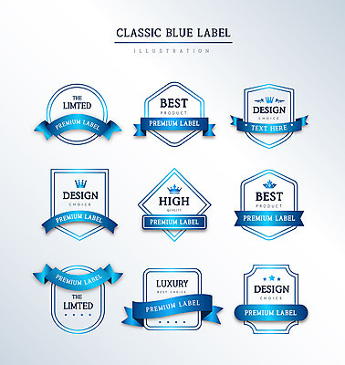 도형 리본 선 일러스트 프레임 사람없음 세트 라벨 원형 고급 다각형 클래식블루 국내일러스트 AI파일 컨셉 파란색 파일형식 벡터 트랜드컬러