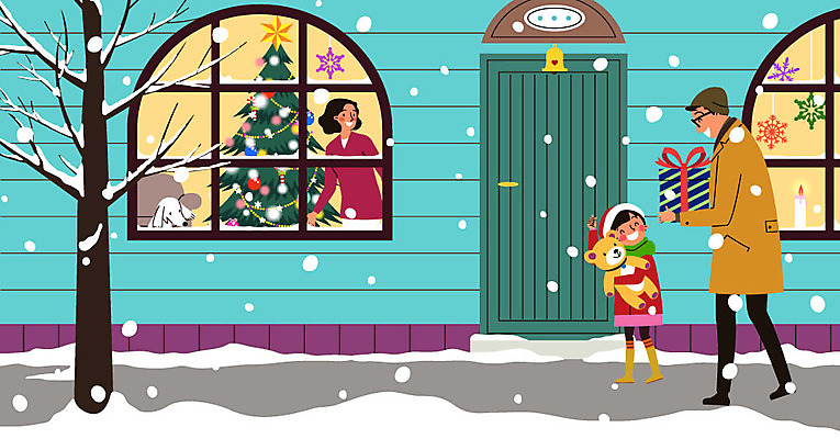 전신 한마리 여자 남자 딸 어린이 일러스트 장신구 가족 엄마 선물 상반신 성인 세명 쇼핑 크리스마스트리 문 곰인형 종 자녀 눈 아빠 개 강아지 국내일러스트 AI파일 자연요소 1 인형 크리스마스 포유류 관계 날씨 사람 반려동물 파일형식 벡터