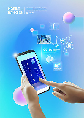 PSD 편집이미지 손 모바일 들기 사람 신체부위 금융 경제 스마트폰 컬러풀 터치 양손 신용카드 결제 모바일뱅킹 핀테크 이미지편집 컬러 모션 핸드폰 스마트기기 뱅킹 파일형식