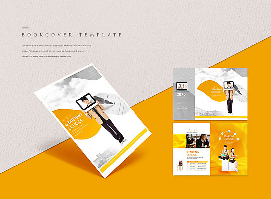 PSD 템플릿 학생 표지디자인 북디자인 출판디자인 여자 교육 표지 남자 ZIP 내지 리플렛 북커버 청소년 들기 사람 팜플렛 여러명 10대 태블릿 주황색 한국인 개학 십대만 이미지템플릿 컬러 다수 학교 모션 동양인 전자제품 스마트기기 파일형식