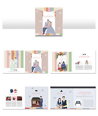 템플릿 커플 여자 남자 ZIP 리플렛 결혼 사람 팜플렛 여러명 성인 갈색 한복 즐거움 전통혼례 색동 성인만 인디자인 INDD 이미지템플릿 한국전통 감정 컬러 다수 관계 이벤트 전통의상 전통의례 파일형식