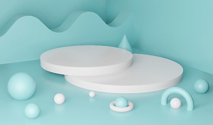 포토 JPG 해외이미지 디자인 백그라운드 사람없음 3D 공백 무대 단상 민트색 엘리먼트 포디움 목업 해외포토 컬러 디지털합성 파일형식 이미지허브