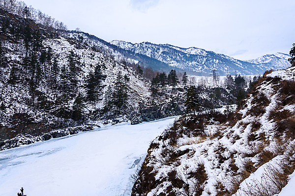 포토 JPG 해외이미지 나무 여행 겨울 자연 하늘 산 파노라마 풍경 사람없음 야외 물 파란색 강 반사 얼음 추위 숲 해외포토 자연요소 식물 계절 컬러 촬영기법 생태계 파일형식 이미지허브