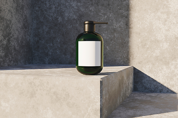 포토 JPG 해외이미지 실내 그림자 사람없음 3D 화장품 피부관리 공병 바디케어 목업 브랜딩 해외포토 내부 뷰티 디지털합성 병_담는 파일형식 이미지허브