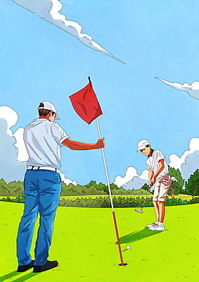 전신 PSD 나무 구름 남자 어린이 골프 일러스트 골프장 필드 하늘 골프클럽 서기 소년 성인 두명 강사 골프채 잡기 구멍 골프웨어 퍼팅 강습 골프깃발 골프연습 캡모자 남자만 국내일러스트 자연요소 식물 직업 모자_잡화 옷 포즈 스포츠시설 모션 골프용품 사람 구기 깃발 연습 파일형식