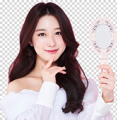 편집 편집이미지 응시 여자 한명 미소 들기 누끼 손짓 상반신 20대 성인 화장 뷰티 한국인 손거울 PNG 청순 의료성형뷰티 성인여자한명만 편집소스 1 시선 컨셉 모션 표정 사람 동양인 청년 거울 여자한명만 성인여자만 파일형식