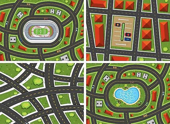 EPS 해외이미지 클립아트 도로 여행 백그라운드 패턴 일러스트 거리 미술 건물 그래픽 마을 시골 도시 고속도로 계획 공항 연결 타일 그림 클립 각도 지형 교외 해외일러스트 건축물 길 컨셉 무늬 교통시설 문화예술 파일형식 벡터 이미지허브