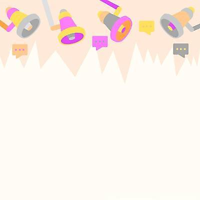 EPS 해외이미지 백그라운드 말풍선 일러스트 프레임 사람없음 확성기 카피스페이스 해외일러스트 공백 파일형식 벡터 이미지허브