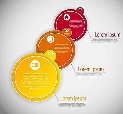 EPS 해외이미지 디자인 일러스트 비즈니스 모바일 사람없음 빨간색 태블릿 숫자 노란색 카메라 주황색 자료 인포그래픽 정보 원형 목차 집모양 해외일러스트 모양 도형 문자 컬러 전자제품 스마트기기 파일형식 벡터 이미지허브