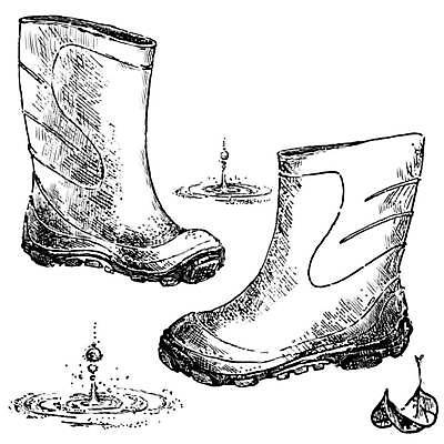 EPS 해외이미지 디자인 선 신발 잎 일러스트 잉크 부츠 미술 그래픽 물 펜 검은색 흰색 떨어짐 스케치 오브젝트 그림 손그림 고무 해외일러스트 자연요소 식물 컬러 컨셉 문화예술 필기구 파일형식 벡터 이미지허브