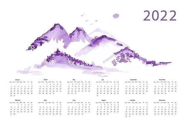 EPS 해외이미지 템플릿 디자인 계절 일러스트 휴가 새로움 산 이벤트 컬러풀 달력 흰색 시간 일주일 인쇄 12월 4월 6월 9월 11월 5월 연도 심플 일요일 1월 8월 10월 7월 2월 월 월요일 해외일러스트 컬러 컨셉 날짜 요일 파일형식 벡터 이미지허브