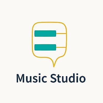 EPS 해외이미지 음악 말풍선 일러스트 비즈니스 스튜디오 사람없음 피아노건반 심볼 브랜딩 해외일러스트 문화예술 건반 피아노 파일형식 벡터 이미지허브