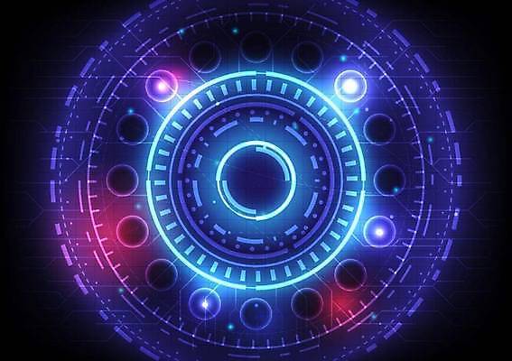 EPS 해외이미지 백그라운드 일러스트 사람없음 디지털 사이버 UI SF 해외일러스트 파일형식 벡터 이미지허브