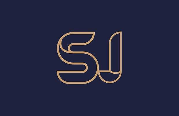 EPS 해외이미지 백그라운드 라인일러스트 일러스트 사람없음 남색 심볼 S J 해외일러스트 알파벳 컬러 파일형식 벡터 이미지허브